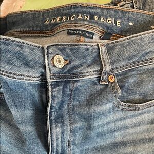 American Eagle Outfitters Light Blue  Kick Boot  Jeans